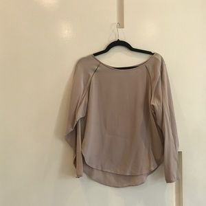 Lilac grey silk Vince top